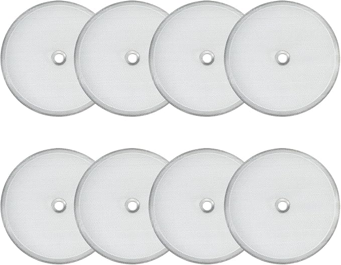 8 Pieces French Press Replacement Filters 4 Inch Stainless Steel Mesh, French Press Filters Replacement Screen for 34oz/3.75 Inch Wide French Press Coffee Press