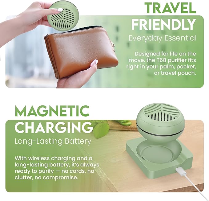 Fruit and Vegetable Washing Machine, Fruit Vegetable Cleaner Device, Portable USB Wireless Veggie Wash with Purification Technology, for Washing Fruits, Vegetables, Rice, Meat, Green
