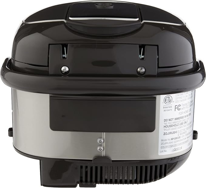 Zojirushi NS-ZCC10 Neuro Fuzzy Cooker, 5.5-Cup uncooked rice / 1L, White & NP-GBC05XT Induction Heating System Rice Cooker and Warmer, 0.54 L, Stainless Dark Brown