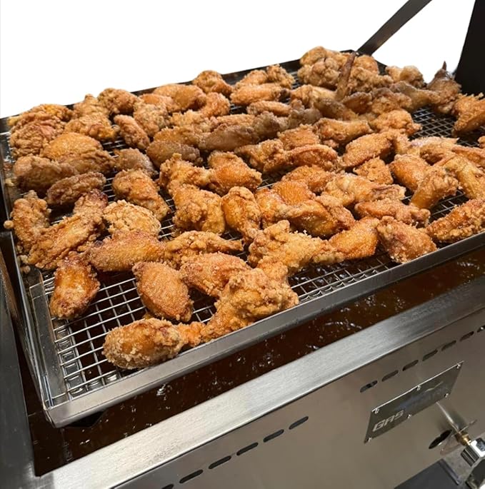 12 Gallon Deep Fryer or Cajun Crawfish Boiler Cart | Multi Purpose | Basket Lift | Portable 4 Wheels | Stainless Steel | Outdoor Propane Frying for Chicken Fish Turkey | Seafood Boil | Patent Pending