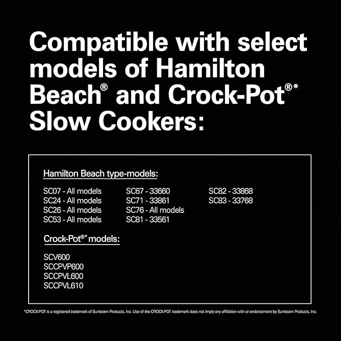 Hamilton Beach Air Fryer Lid, Fits 6 Quart Oval Slow Cooker Crock, With Fry Basket and Tray, Works with Multiple Brands (33602)