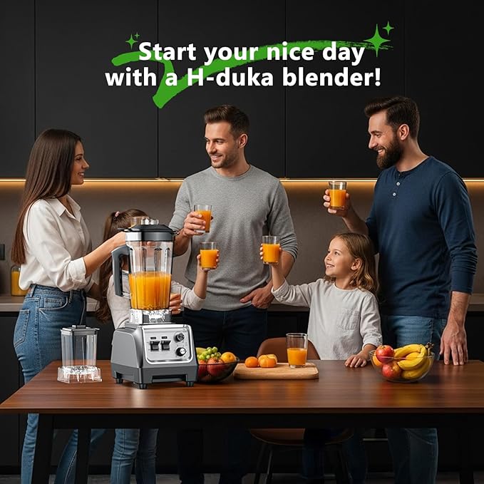 1800W Blender for Smoothies 70 oz Large Capacity Countertop Blenders with 20 oz Grinding Cup - 28000RPM High Speed Kitchen Blender for Ice Crushing, Frozen Drinks, Milkshakes & Puree
