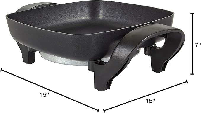 NESCO ES-08, Electric Skillet, Black, 8 inch, 800 watts
