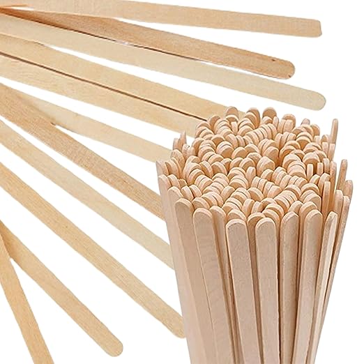 Perfect Stix Premium Wooden Coffee Stirrer Sticks, Thick Birch Wood 1000 Count, 5.5" Inches. Eco-Friendly Wooden Stirrers (5.5Inches / 1000PC) (Pack of 10)