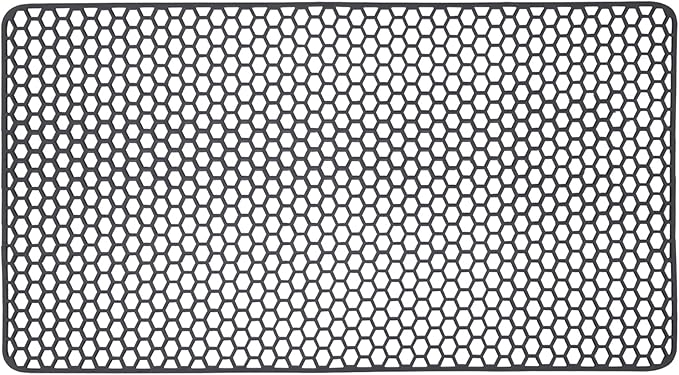 Sink Protectors for Kitchen Sink - 28.34" x 15.74" Silicone Sink Mat - Can DIY Drain Holes - Non-slip Heat Resistant Liner for Bottom of Farmhouse Porcelain Stainless Steel(Grey)