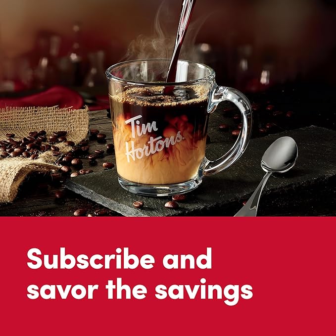 Tim Horton's 100% Arabica Dark Roast, Ground Coffee, 12 Ounce