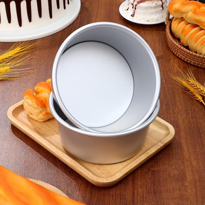 Alipis Cake Pan Set Parchment Liners Baking Molds for Healthy Baking Non-stick Oven Safe Versatile for Home Professional