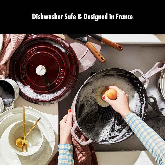 Staub Ceramic 4-pc Baking Pans Set, Casserole Dish with Lid, Brownie Pan, Light Blue