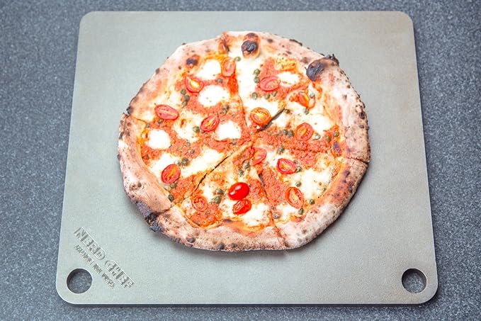 NerdChef Steel Stone - High-Performance Baking Surface for Pizza .50" Thick - Ultimate