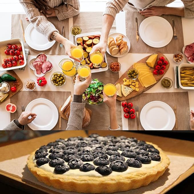 RICHSC-PAN Tart Pan Set, 11 & 9 Inch Tart Pans with 6Pcs 4 Inch Mini Pans. Removable Bottom, Non-Stick Coating, For Tart Quiche Pie Making. Suitable for Family Festivals and Gatherings.(8 Pack)