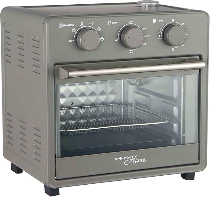 Magnavox Home, 16.5 qt Air Fryer Oven, With Steam Infusion, Black