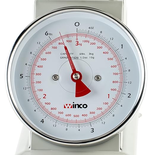 Winco Analog Receiving Scale with Dial, 6.5"