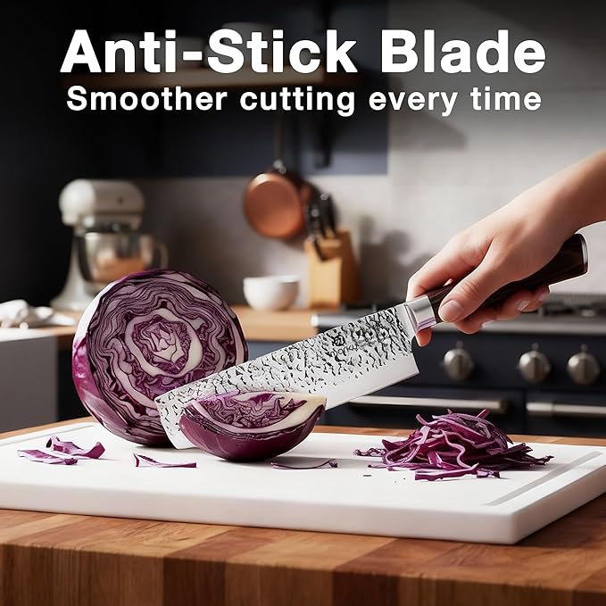 imarku Nakiri Knife,7 Inch High Carbon Stainless Steel Japanese Chef Knife,Razor Sharp Chopping Vegetable and Meat Cleaver Kitchen Knife with Ergonomic Handle,Mothers Day Gifts for Mom