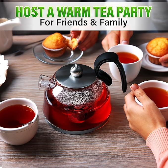 Set of 1 Large Tea Infuser, 1 Small Infuzers & Scoop With Bag Clip - Stainless Steel Tea Infuser for Loose Leaf Tea Steeper Tea Strainers for Loose Tea Diffusers for Loose Tea - Loose Tea Leaf Steeper