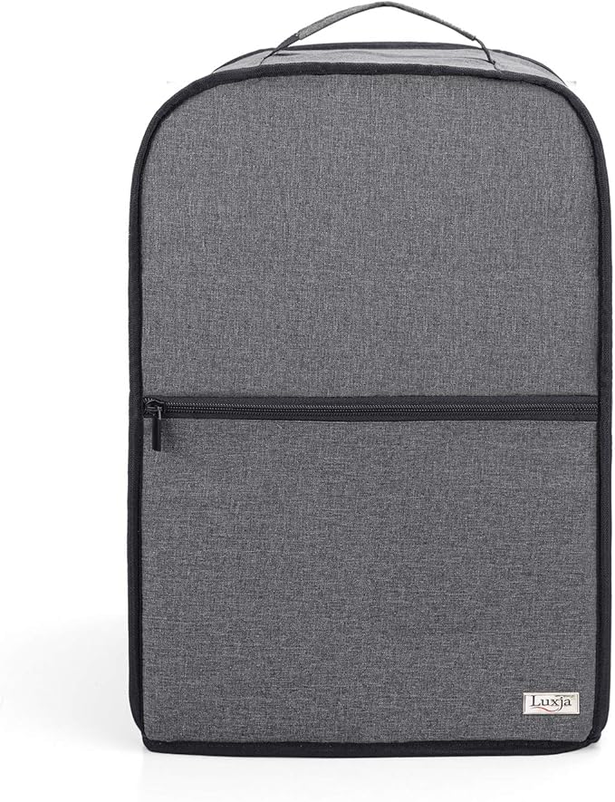 Luxja Food Processor Cover for Cuisinart and Hamilton Beach 10-14 Cup Processor, Food Processor Dust Cover with Accessories Pockets, Gray