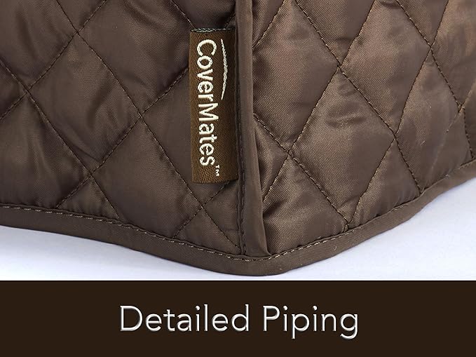 Covermates Keepsakes Bread Maker Cover – Quilted Appliance Protector for Dough Makers – Dust & Stain Resistant, Washable Slip‑On Design for Countertop Storage, Bronze