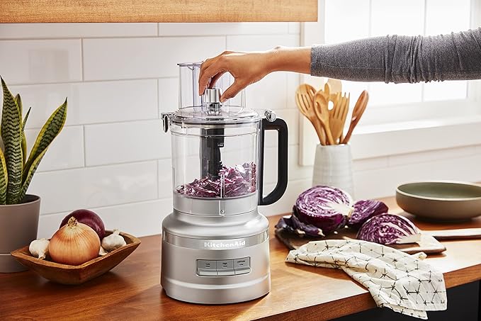 KitchenAid 13 Cup Food Processor, Contour Silver (Renewed)