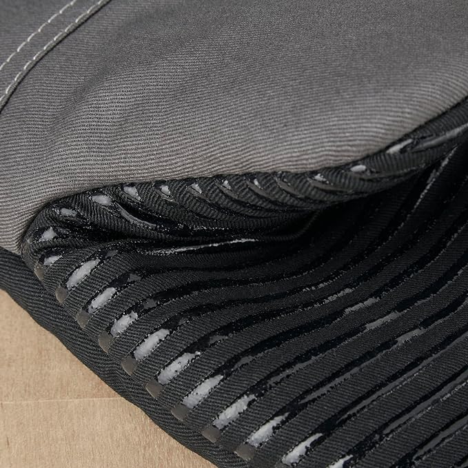 KitchenAid Ribbed Soft Silicone Pot Holder Set, Charcoal Grey 7"x9" & Beacon Two-Tone Non-Slip Oven Mitt Set, Contour Silver/Onyx Black, 5.75"x13", 2 Piece