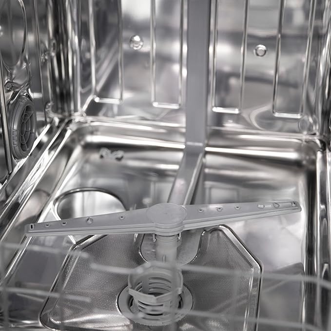 Avanti 18-Inch Dishwasher Machine with Top Control LED Display, Fits 8 Place Settings with 3 Wash Options, 6 Automatic Cycles Includes Rinse Aid Dispenser with Low Noise Rating, 53db, Stainless Steel