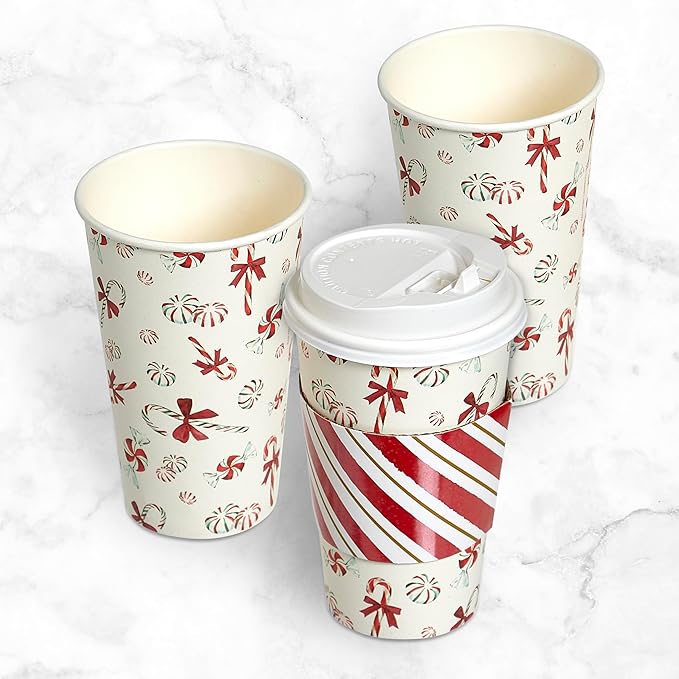Papyrus Disposable Tabletop Dinnerware Set - Elegant and Sturdy Disposable Cups for Any Occasion, Holiday, Cups
