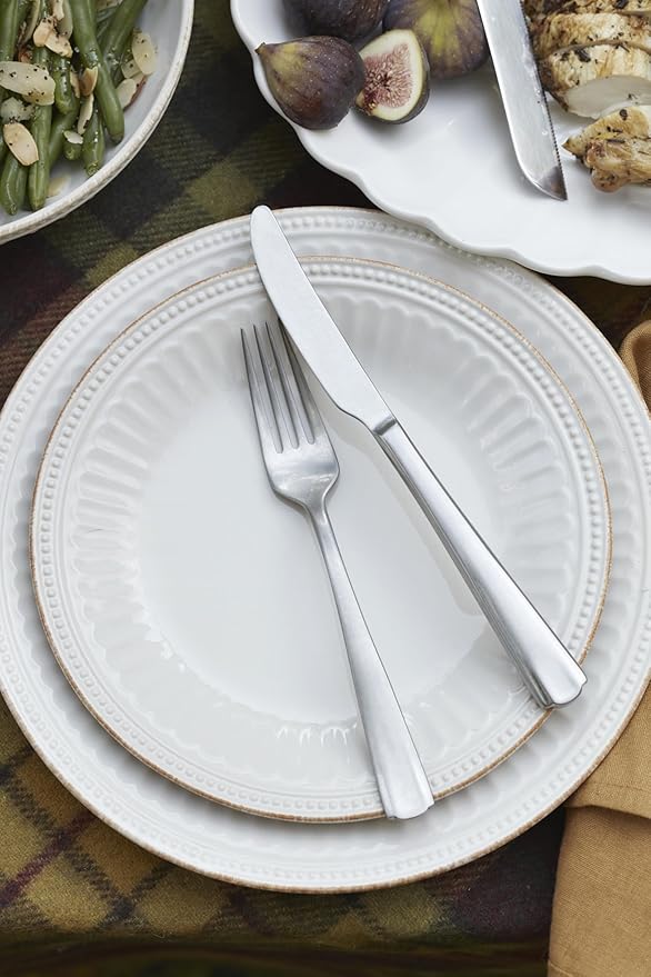 Lenox 899196 French Perle Groove 24-Piece Dinnerware Set, Service For 8