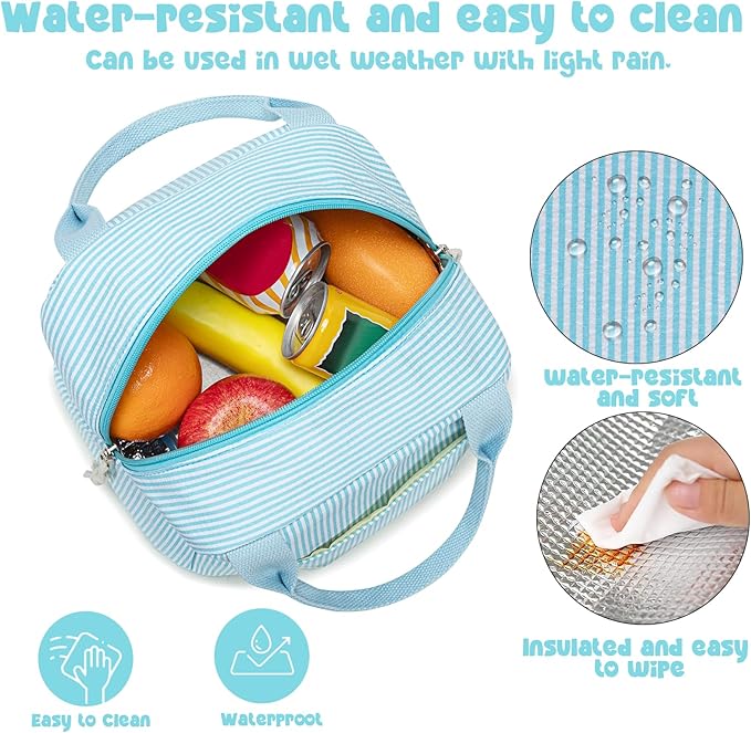 Bluboon Lunch Box for Women Cute Lunch Bag Reusable Insulated Lunch Bags Large Capacity Lunchbox Cooler for Work Picnic or Travel