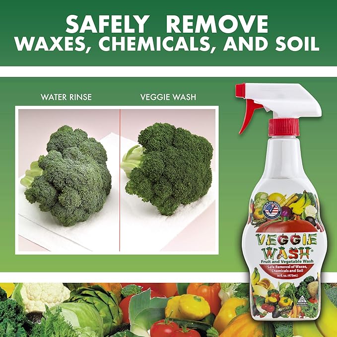 Veggie Wash Fruit and Vegetable Wash, Ideal for Cleaning Produce, 1 Gallon
