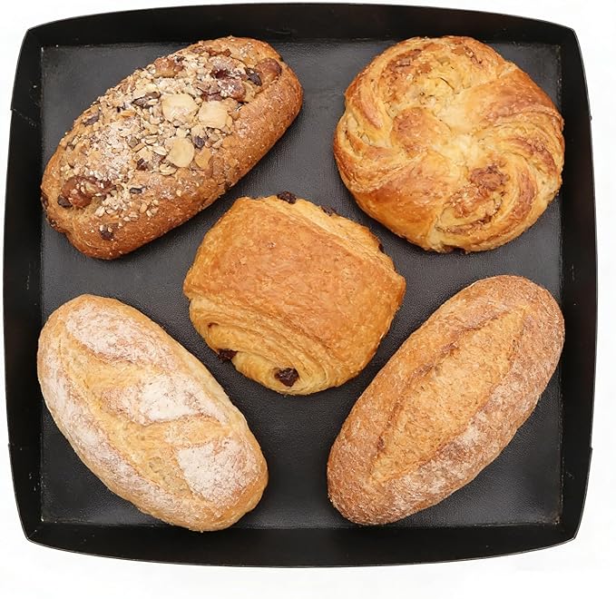 Professional-Grade 1-Pack PTFE Solid Oven Baskets, 11x11x1 Inch Non-Stick Solid Oven Trays for Commercial Kitchens & High-Volume Cooking