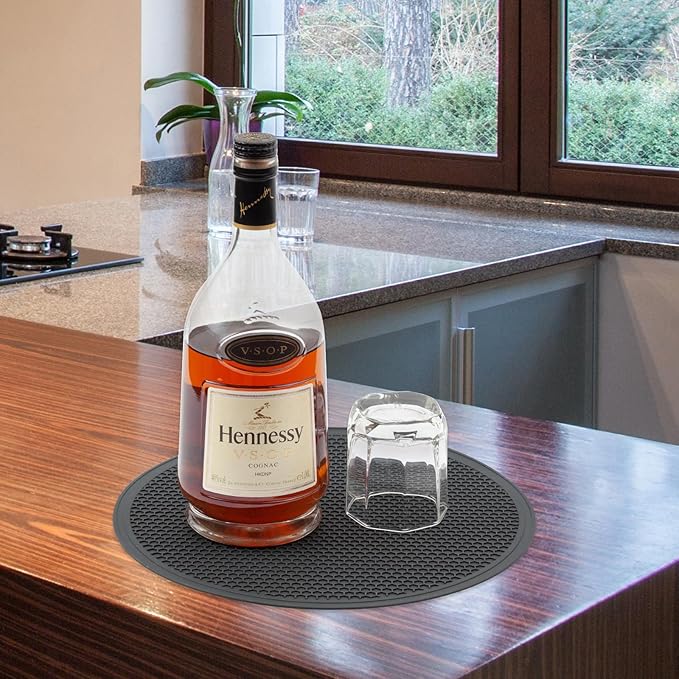 12" Microwave food Cover & Mat,Large Vented Collapsible Splatter Guard dish Plate lid & Silicone Round Kitchen mat