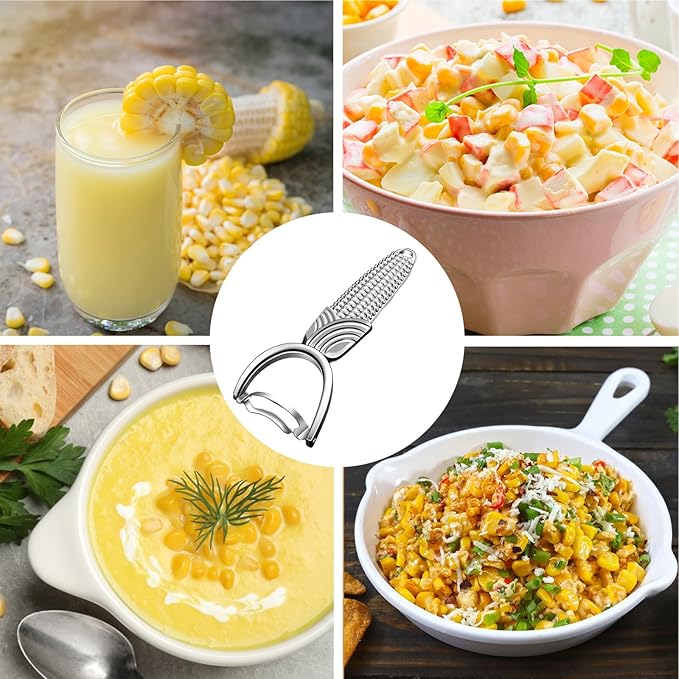 2 Packs Corn Peeler for Corn on the Cob,2026 Upgraded corn cob stripper tool,Corn on the Cob Remover,Corn Cob Stripper tool Easy to Clean,Sweet Corn Cutter,Corn Cob Peeler as Gift for Women