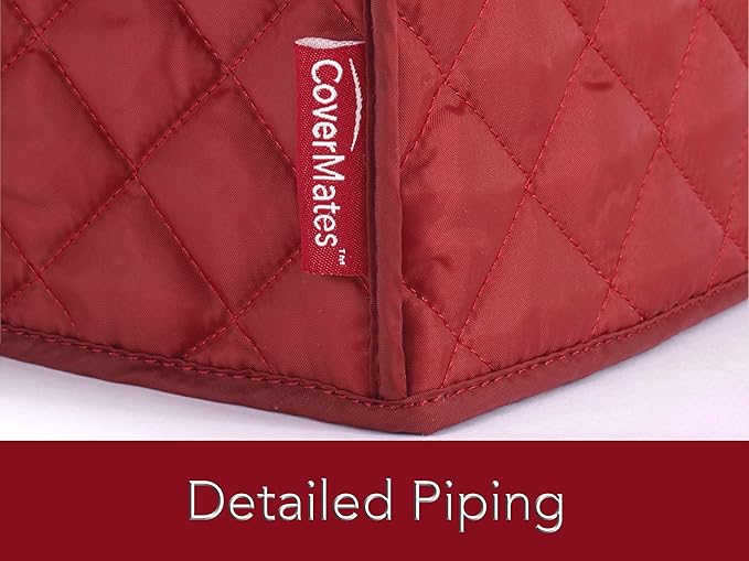 Covermates Keepsakes - Bread Maker Cover - Dust Protection - Stain Resistant - Washable - Appliance Cover, Red