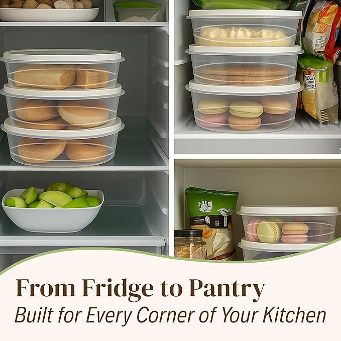 Evelots 2-Pack 10-Inch Airtight Food Storage Container with Lid - Portable Carrier for Pies, Cakes, Cupcakes & More - BPA-Free Clear Plastic - Secure & Easy Transport