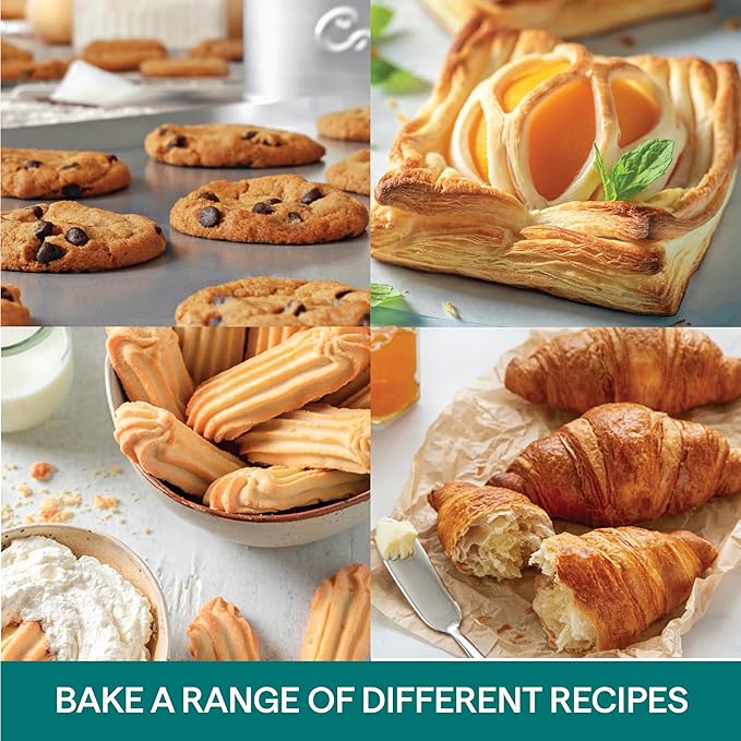 Baker's Secret Insulated Cookie Sheet Cookie Tray 13" x 9", Carbon Steel Insulation Double Wall, for Baking Roasting Cooking, Dishwasher Safe Home Baking Supplies Accessories (2x Insulated 13")