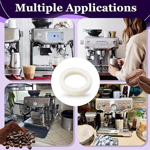 9 Pcs Felt Washer Replacement for Breville Espresso Machine Grinders,Burr Washer Part Compatible with BES870, BES878, BES880, BES980, BES990, BCG600, BCG820,Wool Ring Espresso Machines Accessories