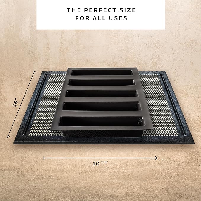Flexipan by Silpat Baking Pan - The Original Non-Stick Mold Handcrafted in France Since 1965 - Trusted by World-Class Chefs - Certified Food Safe Flexipan Technology (5 Long Loaves)