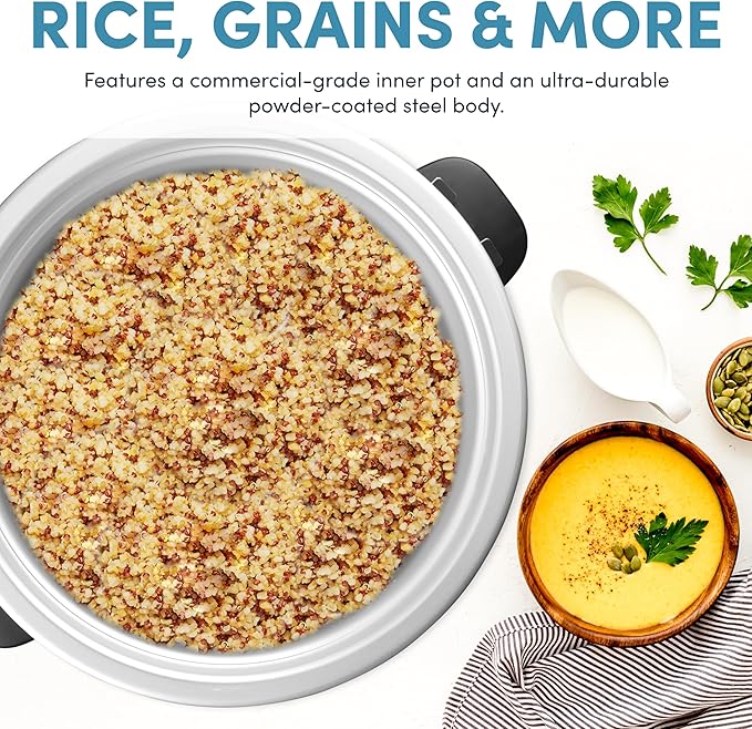 Aroma Housewares Commercial 60-Cup (Cooked) / 14Qt. Rice & Grain Cooker (ARC-1430E), White & 60-Cup (Cooked) (30-Cup UNCOOKED) Commercial Rice Cooker (ARC-1033E),White