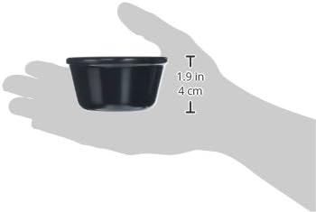 Winco Plain Ramekins, 4-Ounce, Black