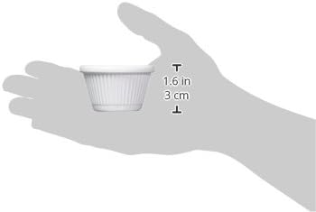 Winco RFM-1W Fluted Ramekins, 1.5-Ounce, White
