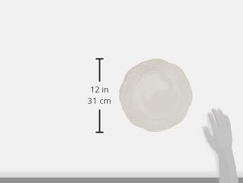 Lenox 890951 French Perle 12-Piece Plate & Bowl Dinnerware Set White