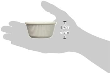 Winco Fluted Ramekins, 3-Ounce, White