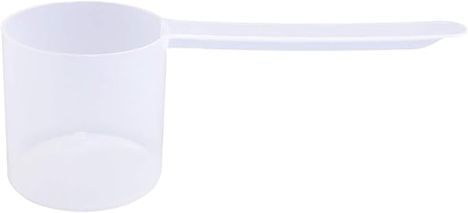 Plastic Measuring Scoop, 4 Tablespoon (67 cc | 67 mL) Long Handle Spoons for Powders, Granules, Coffee, Pet Food, Baking Supplies, Protein and Other Dry Goods, BPA Free (Set of 1)