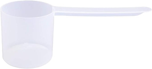 Plastic Measuring Scoop, 4 Tablespoon (67 cc | 67 mL) Long Handle Spoons for Powders, Granules, Coffee, Pet Food, Baking Supplies, Protein and Other Dry Goods, BPA Free (Set of 1)
