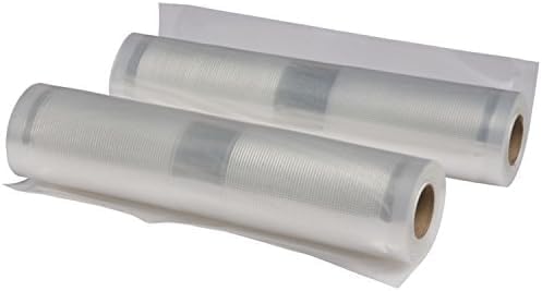 NESCO Vacuum Sealer Bags 8" x 20", Use for Sous Vide or Meal Prep, BPA Free, Dishwasher Safe, Tear Resistant, Safe to Microwave, Boil, or Freeze (Pack of 6)