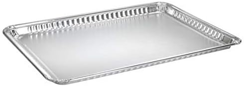 16 x 11 Inch 20 Pack Large Aluminum Pans Cookie Sheets Heavy Duty Non Stick Disposable Baking Trays for Cookies Bacon Brownies Rectangular Foil Pans for Oven Broiler Cooking Grilling Catering