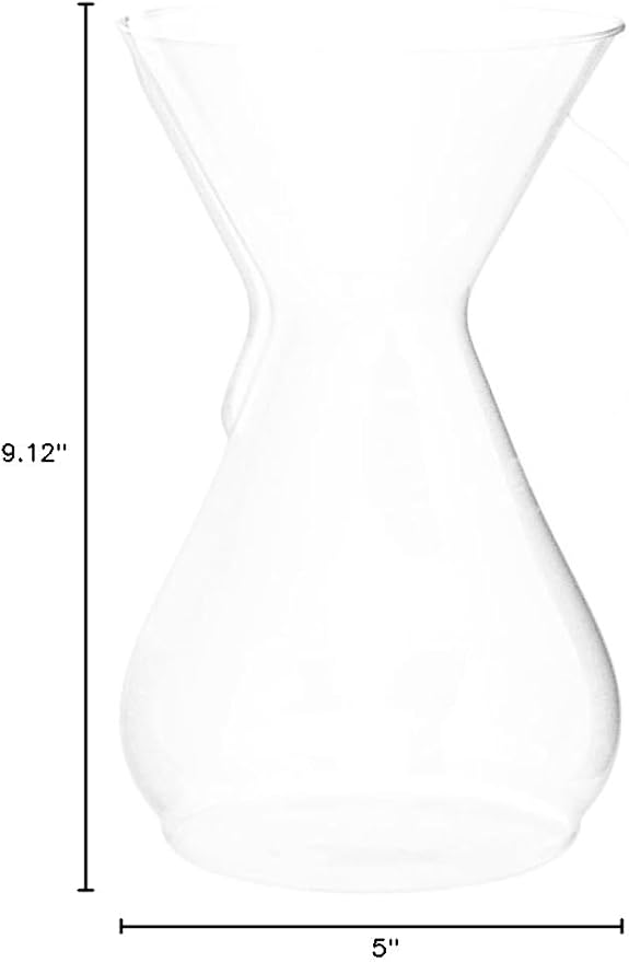 Chemex Pour-Over Glass Coffeemaker - Glass Handle Series - 8-Cup - Exclusive Packaging