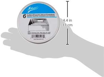 Ateco Plain Edge Square Cutters in Graduated Sizes, Stainless Steel, 6 Pc Set