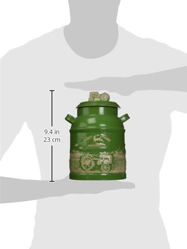 M. CORNELL IMPORTERS 6934 John Deere Milk Can Cookie Jar