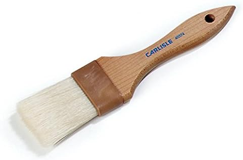 SPARTA Chef Series Basting Brush, Flat Boar Bristle Pastry Brush for Cooking and Baking, 2" Wide, 12 Count