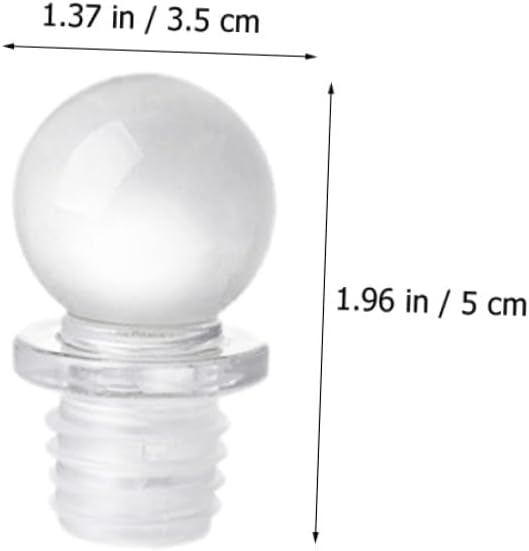 24pcs Glass Ball Wine Stoppers with Silicone Seal Reusable Bottle Caps for Wine Aromatherapy Perfume and Cosmetic Bottles Convenient and Versatile Savers
