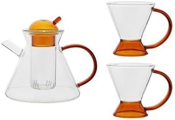 Pitcher Nordic Tea Cups Set Heat Resistant Glass Tea Water Pot With Coffee Tea Heating Cold Kettle Filter Baskets Mug Teapot Teacup Water Bottle
